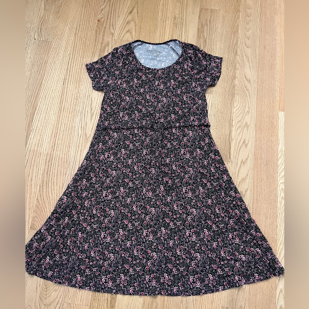 Latched Mama floral nursing dress with drawstring, size M